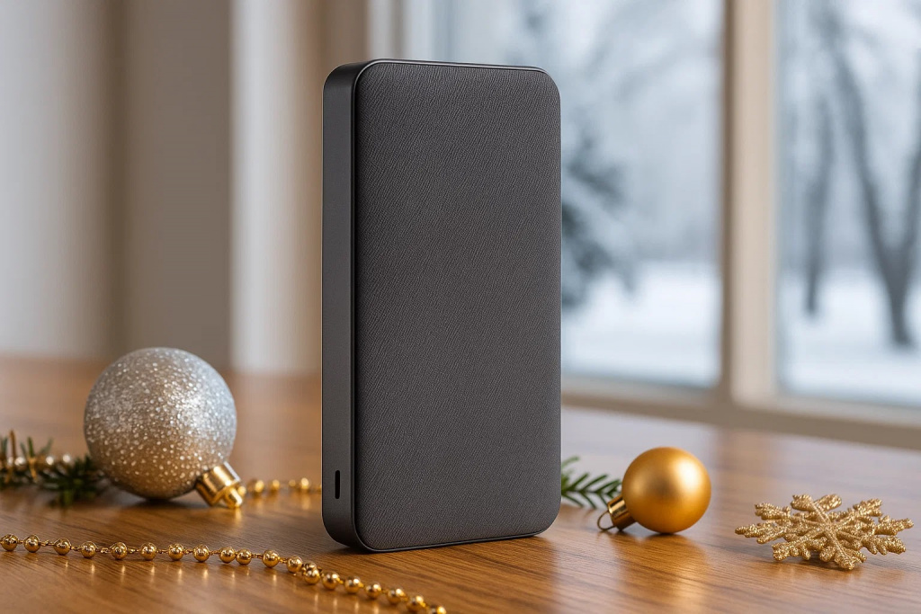 Портативный внешний аккумулятор PowerBank с логотипом для корпоративных подарков